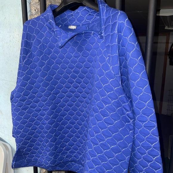 Talbots Blue Patterned Sweatshirt - Picture 4 of 9